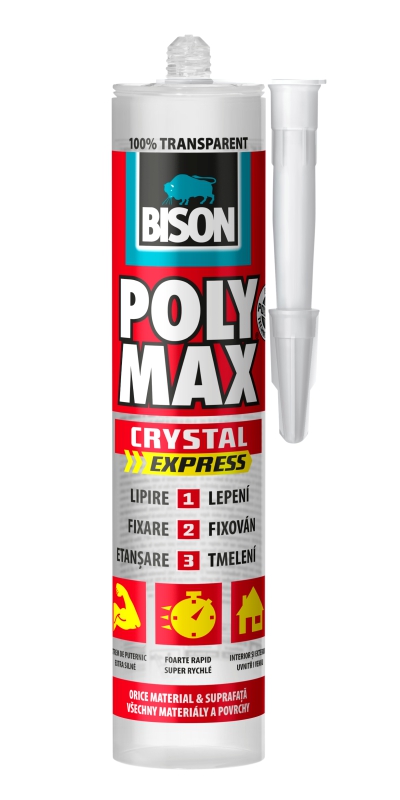 adeziv transparent bison poly max crystal express
